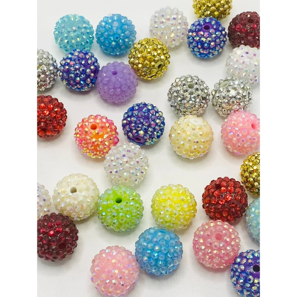 z-Rhinestones Beads, Acrylic, 12mm, 14mm, 16mm, 20mm