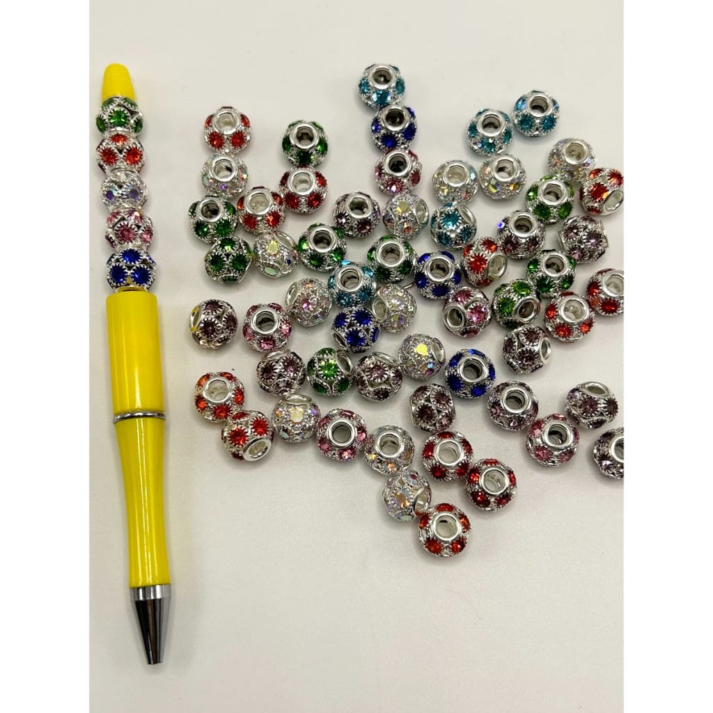 z-Spacer with Welding Crystal Rhinestone, 12mm