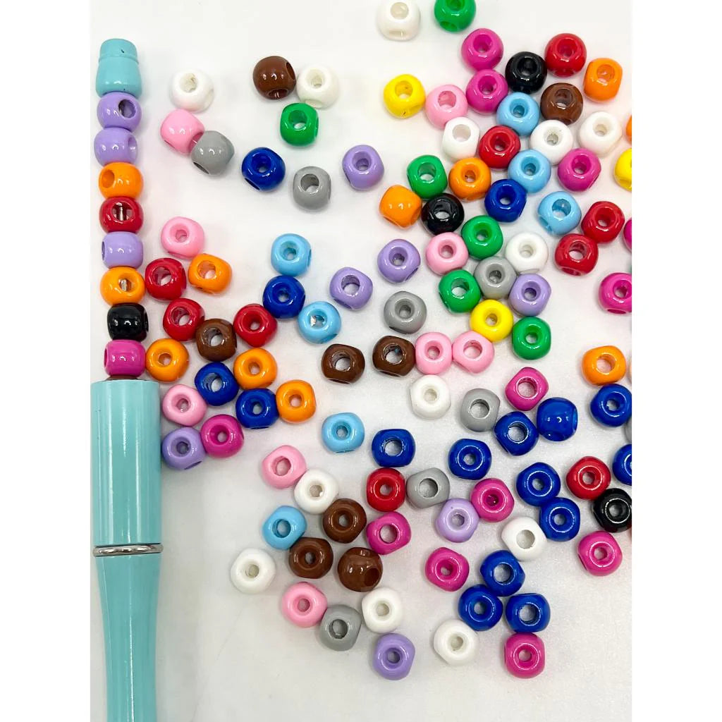 z-Four-Hole Quadripuntal Spacer Acrylic Beads, Solid Color, 8mm, WJ