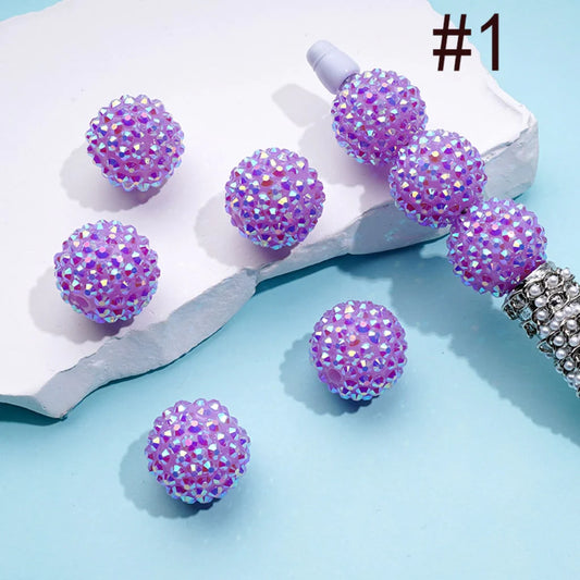 z-20MM Rhinestone Beads, Collection of Acrylic Rhinestone Beads, Part 1: Color No.1 -No.32