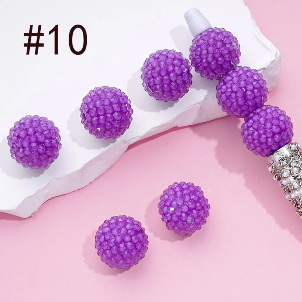 z-Acrylic Rhinestone Beads, Jelly Color Rhinestones, 20MM