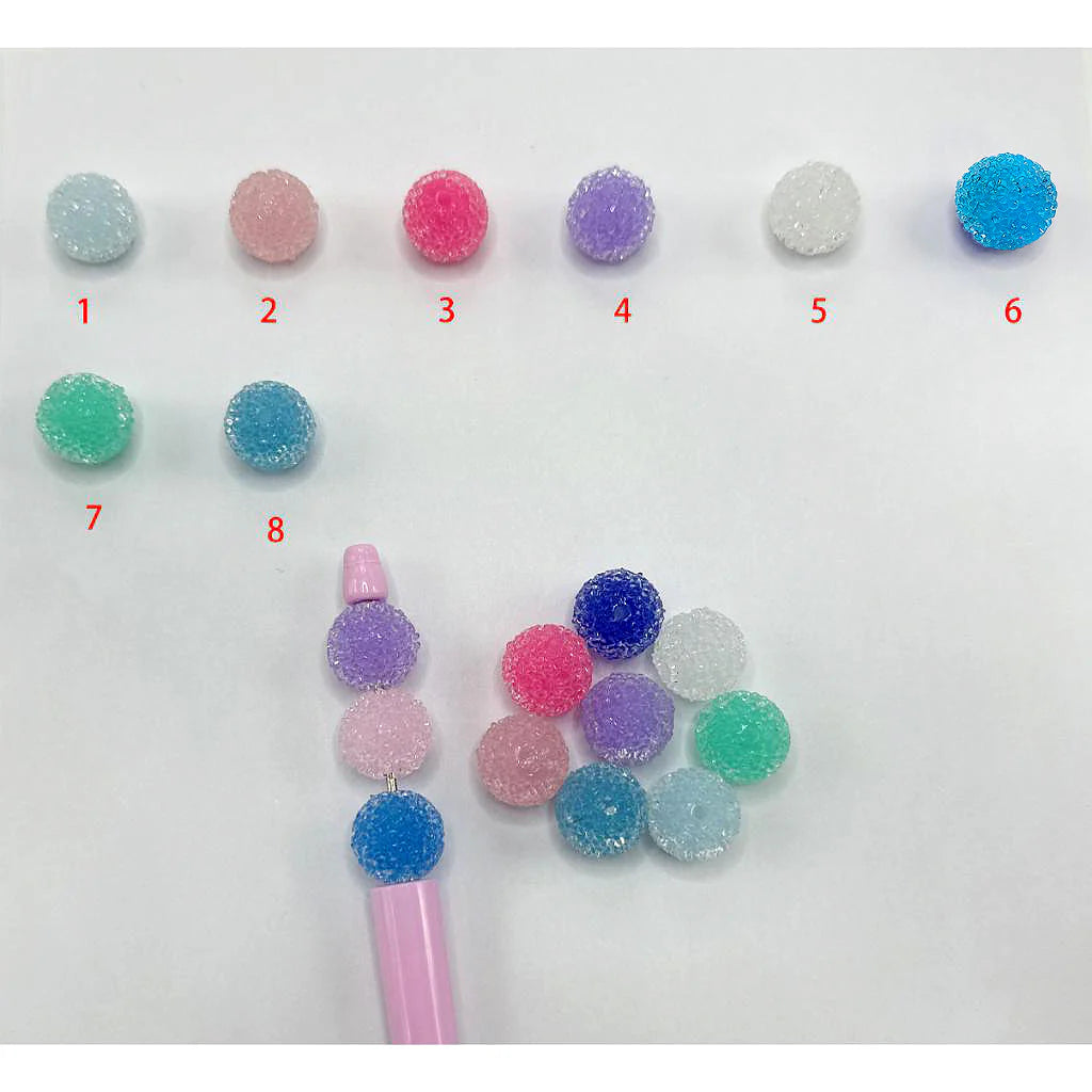 z-Hard Sugar Beads in Jelly Colors Acrylic Beads Clear Rhinestones 16mm Random Mix