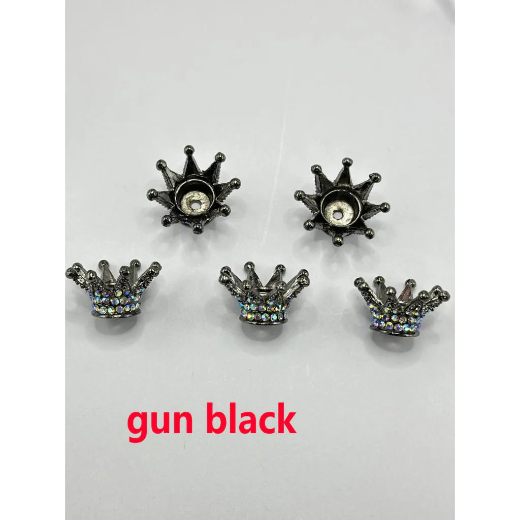 z-Bling Bling Sparkling Crown Spacers for Beads