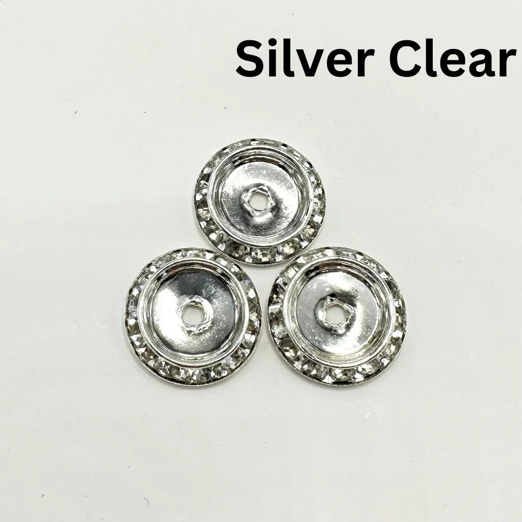 z-Splittable Matching Rhinestone Spacers in Solid Colors, 20mm