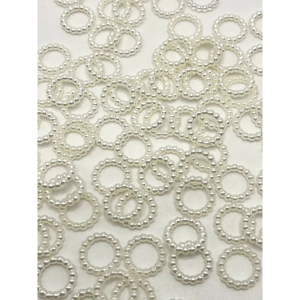 z-Acrylic Pearl Spacers White, 10mm, 12mm, 14mm