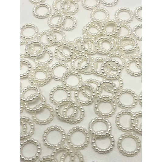 z-Acrylic Pearl Spacers White, 10mm, 12mm, 14mm