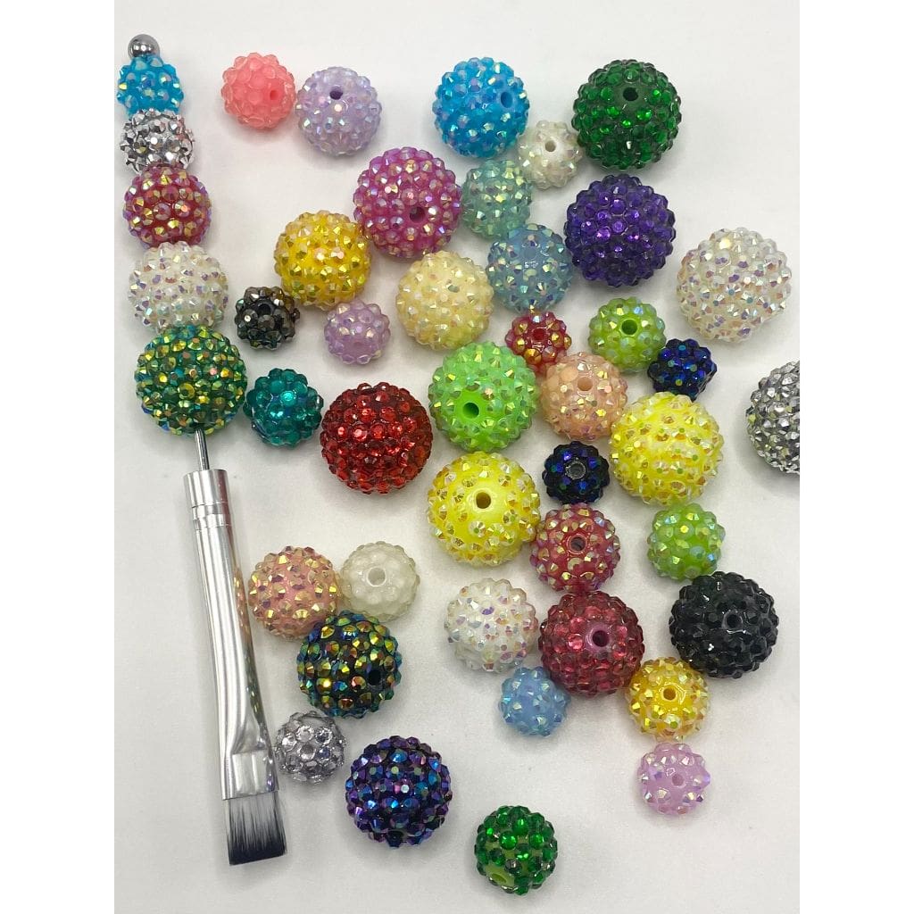 z-Rhinestones Beads, Acrylic, 12mm, 14mm, 16mm, 20mm