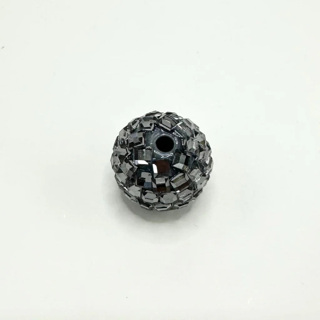 z-Disco Ball Beads, Sparkling Acrylic Beads with Crystal Rhinestones and Disco Ball Shape, 16mm