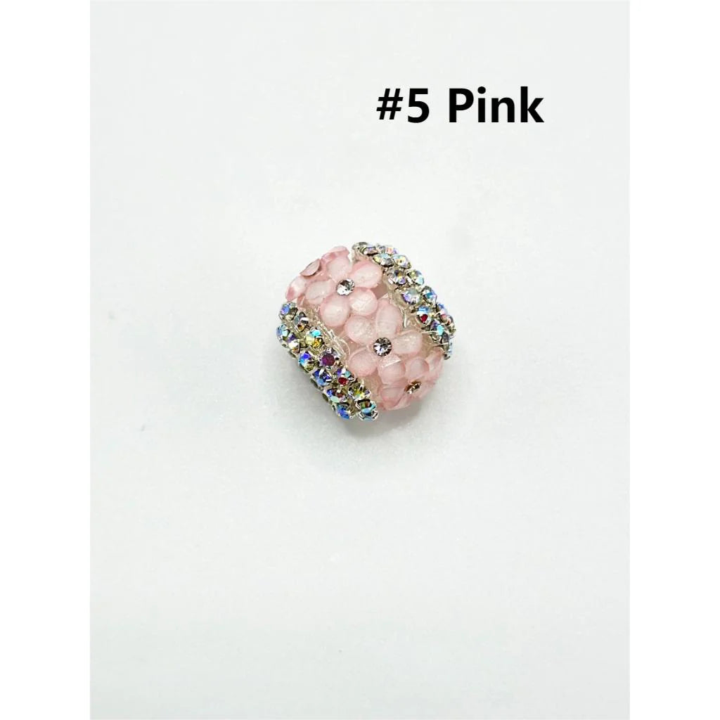 z-Keychain Beads, Fancy Clear Acrylic Beads for Keychains, 19*16MM
