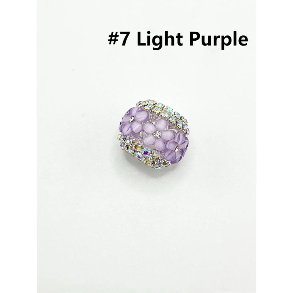 z-Keychain Beads, Fancy Clear Acrylic Beads for Keychains, 19*16MM