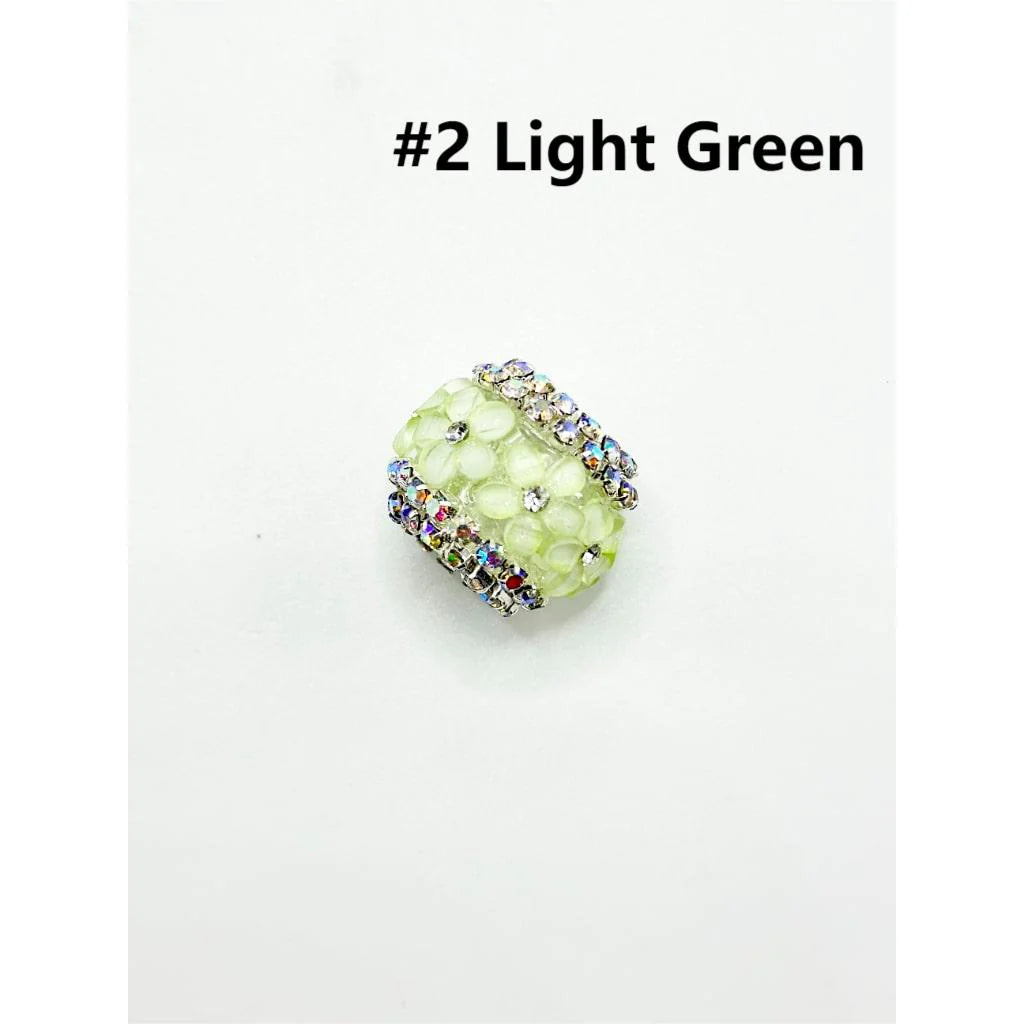 z-Keychain Beads, Fancy Clear Acrylic Beads for Keychains, 19*16MM