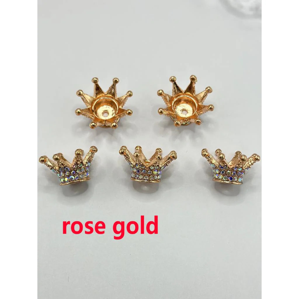 z-Bling Bling Sparkling Crown Spacers for Beads