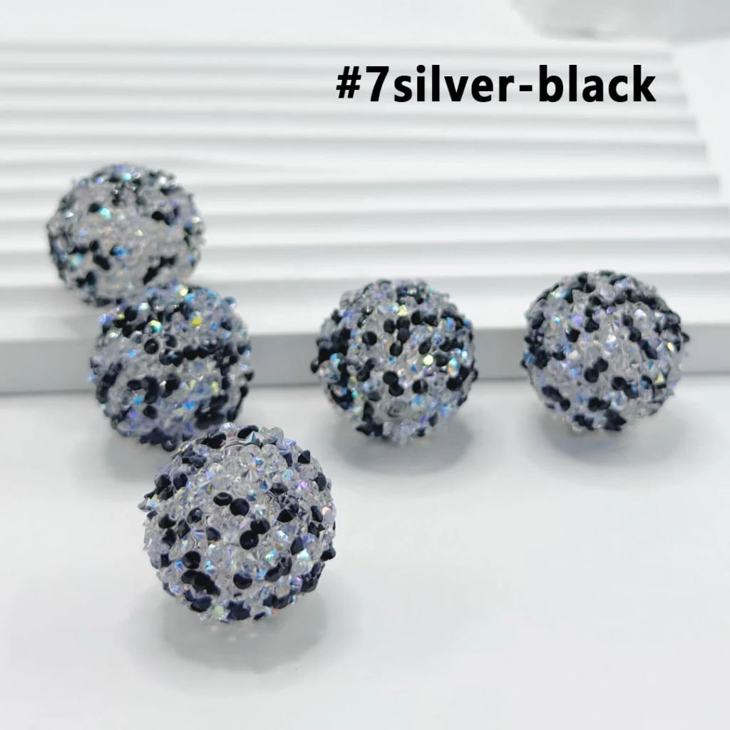 z-28 Single Colors and 7 Color Series Mix Round Sugar Beads, 20MM