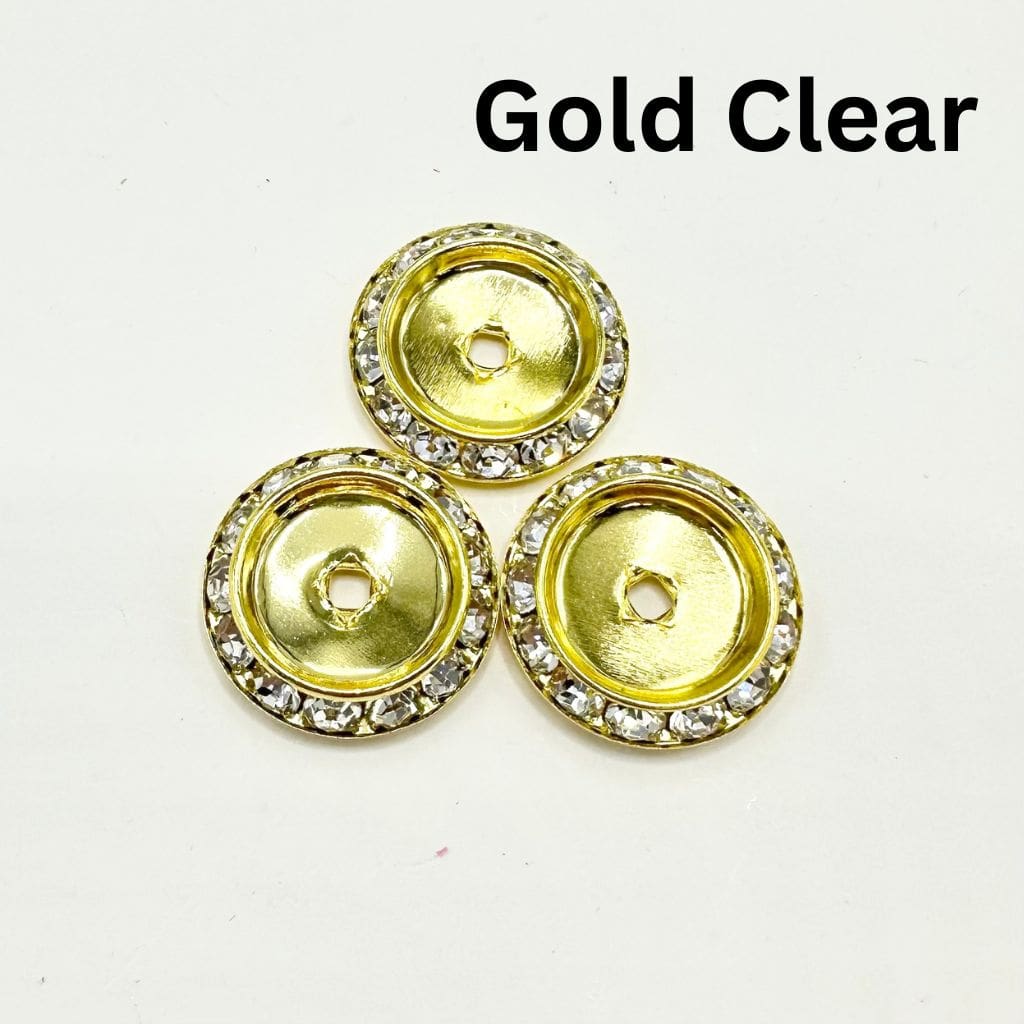 z-Splittable Matching Rhinestone Spacers in Solid Colors, 20mm