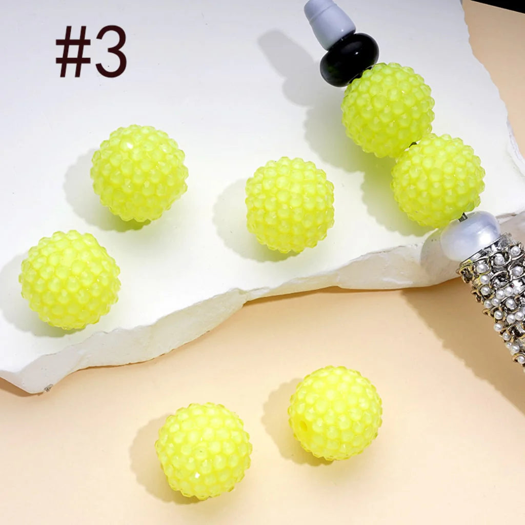 z-Acrylic Rhinestone Beads, Jelly Color Rhinestones, 20MM