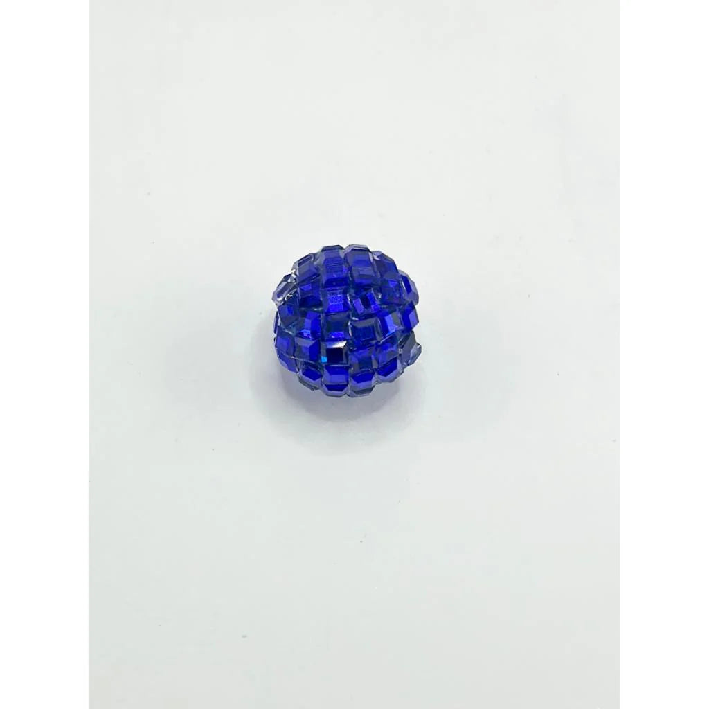 z-Disco Ball Beads, Sparkling Acrylic Beads with Crystal Rhinestones and Disco Ball Shape, 16mm
