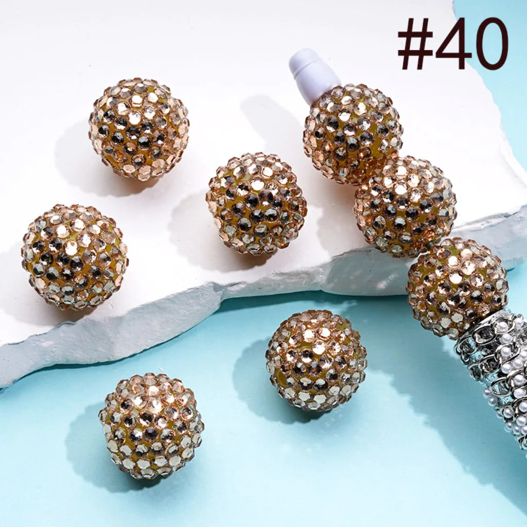 z-20MM Rhinestone Beads, Collection of Acrylic Rhinestone Beads, Part 2: Color No.33 -No.60