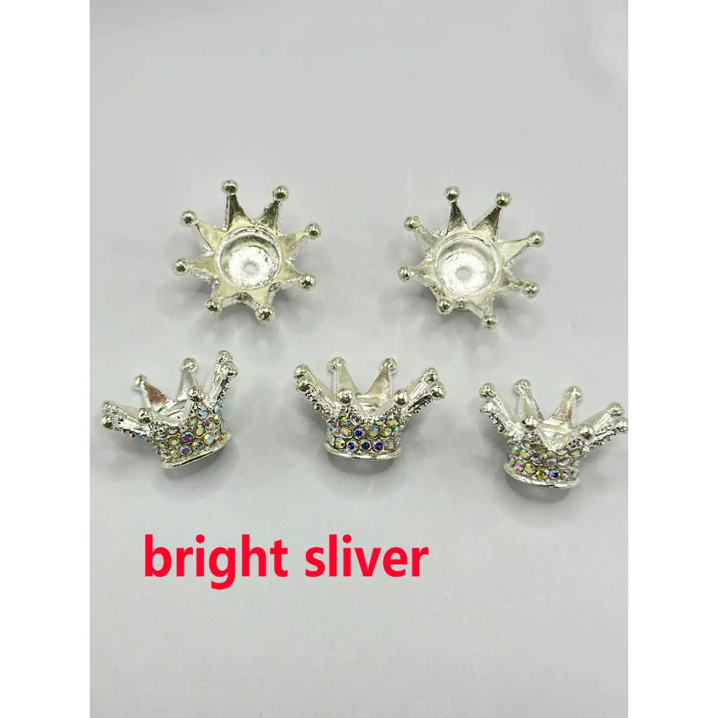 z-Bling Bling Sparkling Crown Spacers for Beads