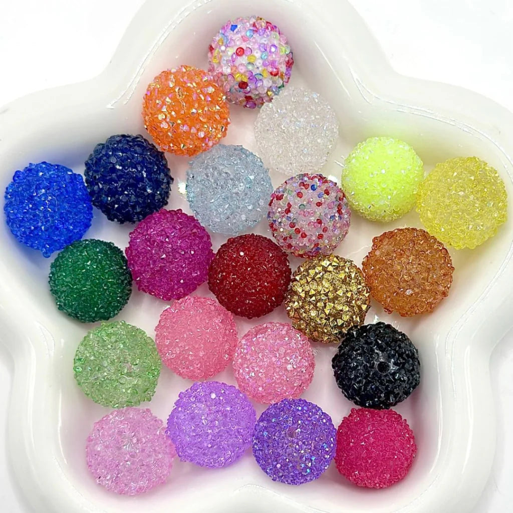 z-28 Single Colors and 7 Color Series Mix Round Sugar Beads, 20MM
