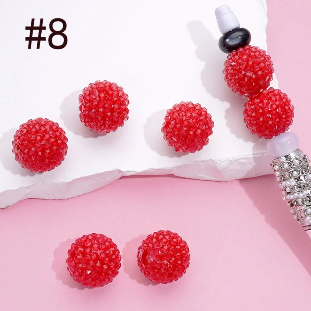 z-Acrylic Rhinestone Beads, Jelly Color Rhinestones, 20MM