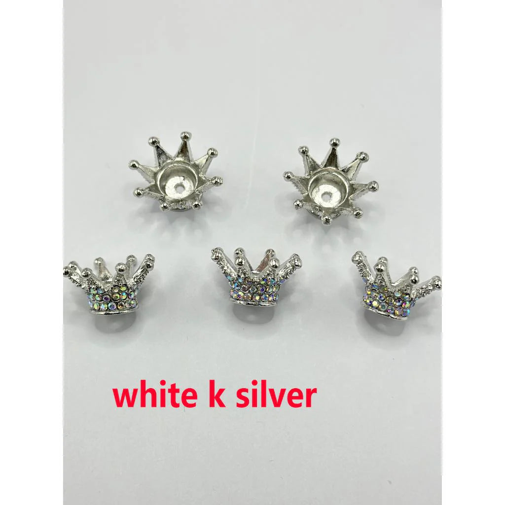 z-Bling Bling Sparkling Crown Spacers for Beads