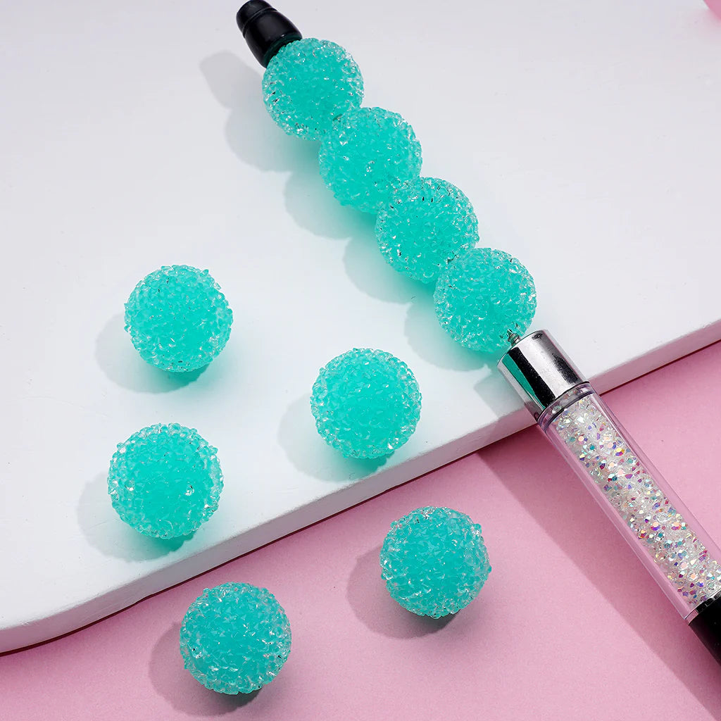 z-Hard Sugar Beads in Jelly Colors Acrylic Beads Clear Rhinestones 16mm Random Mix