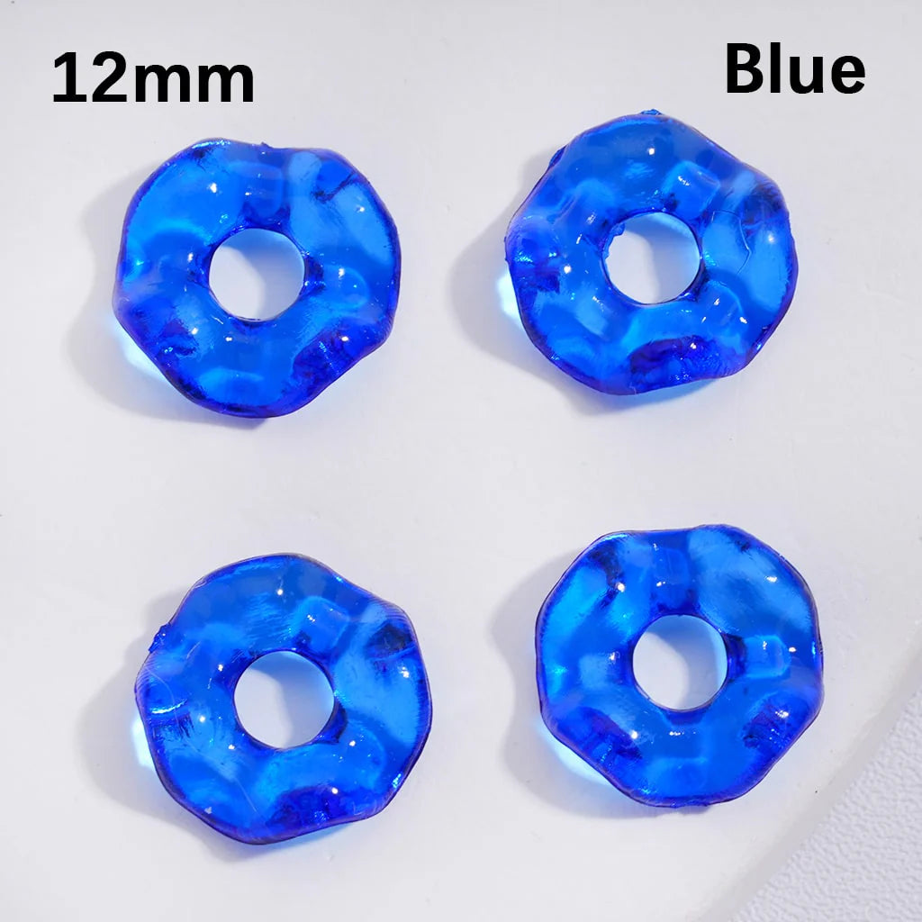 z-Spacer Acrylic Beads Wavy Shape Translucent Multi-Color 12MM (Single Color is available for 1450pcs(whole bag) Only)