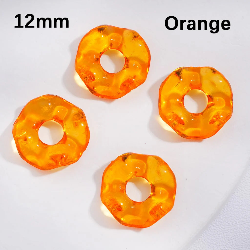 z-Spacer Acrylic Beads Wavy Shape Translucent Multi-Color 12MM (Single Color is available for 1450pcs(whole bag) Only)