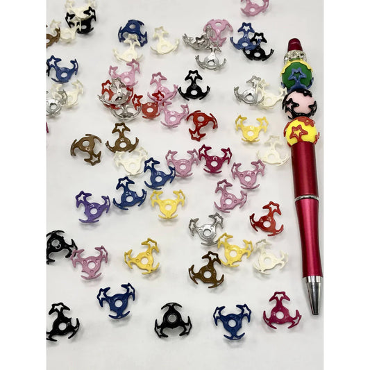 z-Solid Color Acrylic Bead Cage Bead Cap for 16mm Beads Star Shape PLEASE READ DESCRIPTION