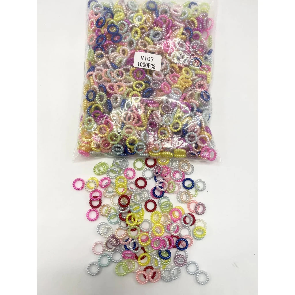 z-Colorful Acrylic Pearl Spacers 10mm