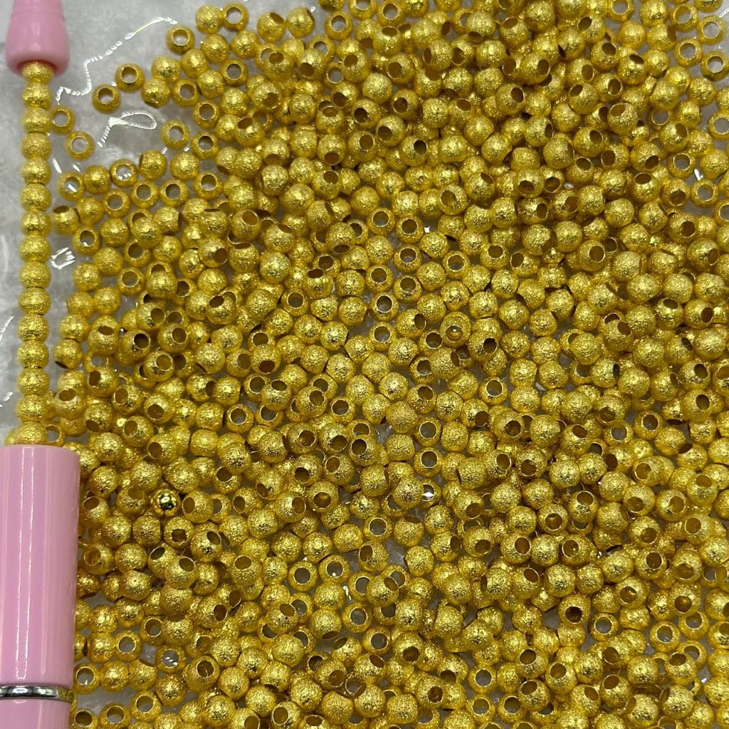 z-Textured Copper Ball Beads, Waist Beads for Jewelry Making, 8mm, 6mm, 4mm, Hollow Lightweight in Multi Colors and Sizes