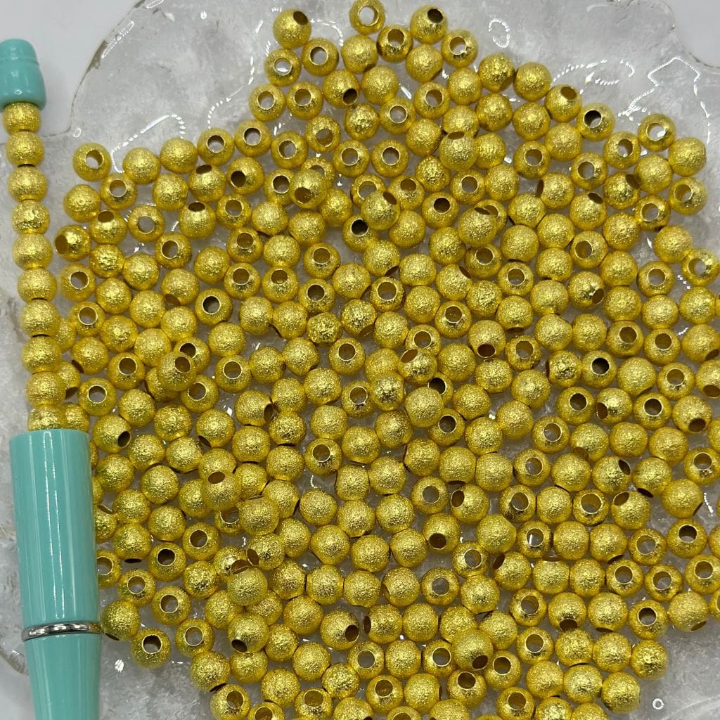z-Textured Copper Ball Beads, Waist Beads for Jewelry Making, 8mm, 6mm, 4mm, Hollow Lightweight in Multi Colors and Sizes