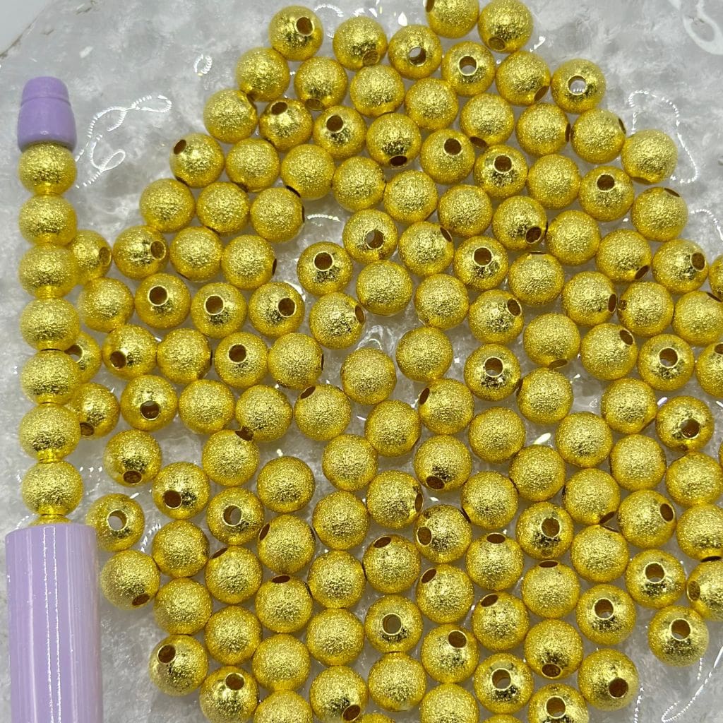 z-Textured Copper Ball Beads, Waist Beads for Jewelry Making, 8mm, 6mm, 4mm, Hollow Lightweight in Multi Colors and Sizes
