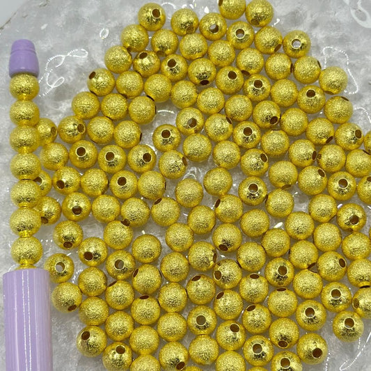 z-Textured Copper Ball Beads, Waist Beads for Jewelry Making, 8mm, 6mm, 4mm, Hollow Lightweight in Multi Colors and Sizes