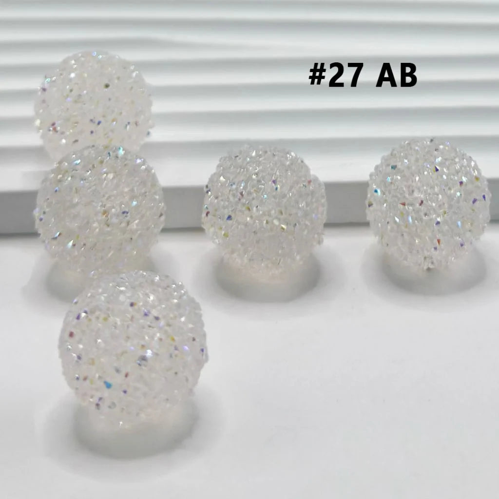z-28 Single Colors and 7 Color Series Mix Round Sugar Beads, 20MM