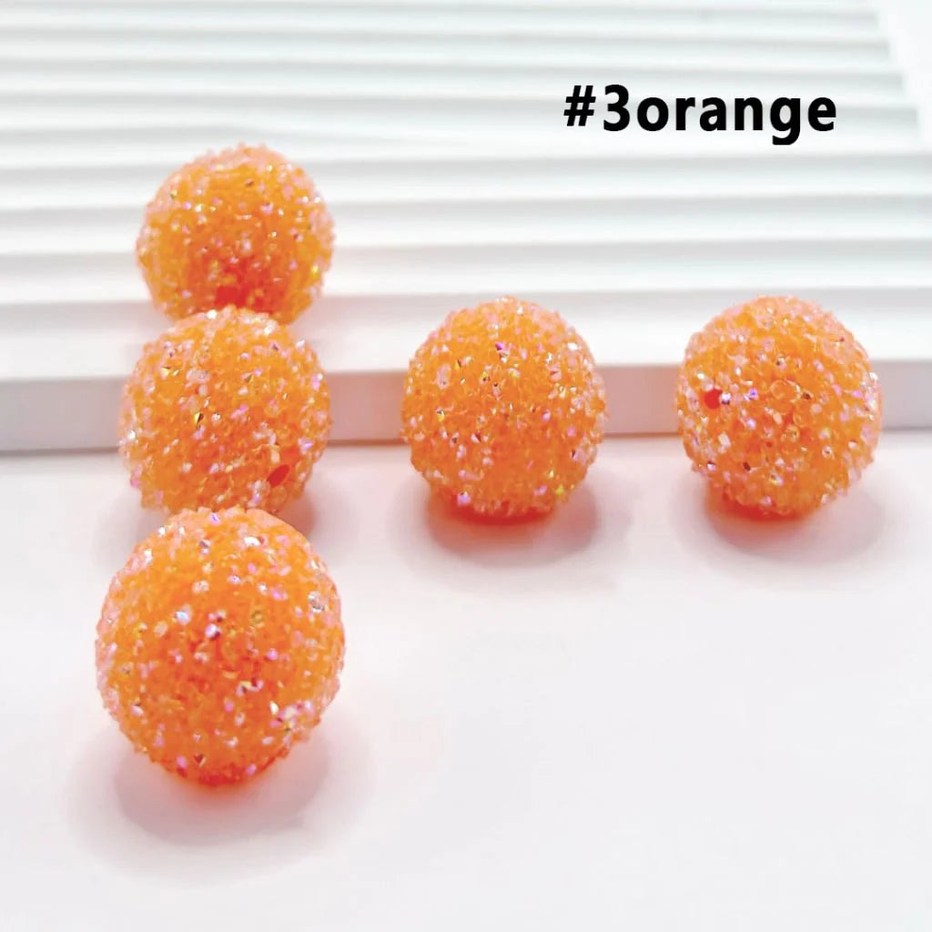 z-28 Single Colors and 7 Color Series Mix Round Sugar Beads, 20MM