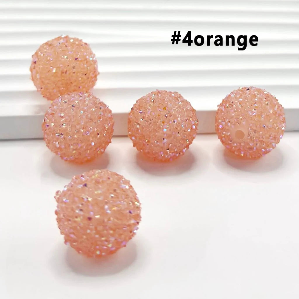 z-28 Single Colors and 7 Color Series Mix Round Sugar Beads, 20MM