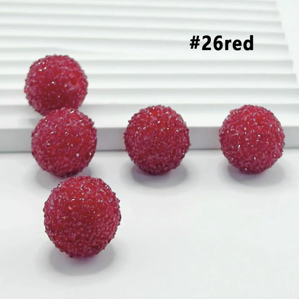 z-28 Single Colors and 7 Color Series Mix Round Sugar Beads, 20MM