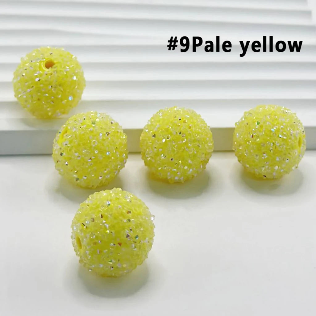 z-28 Single Colors and 7 Color Series Mix Round Sugar Beads, 20MM