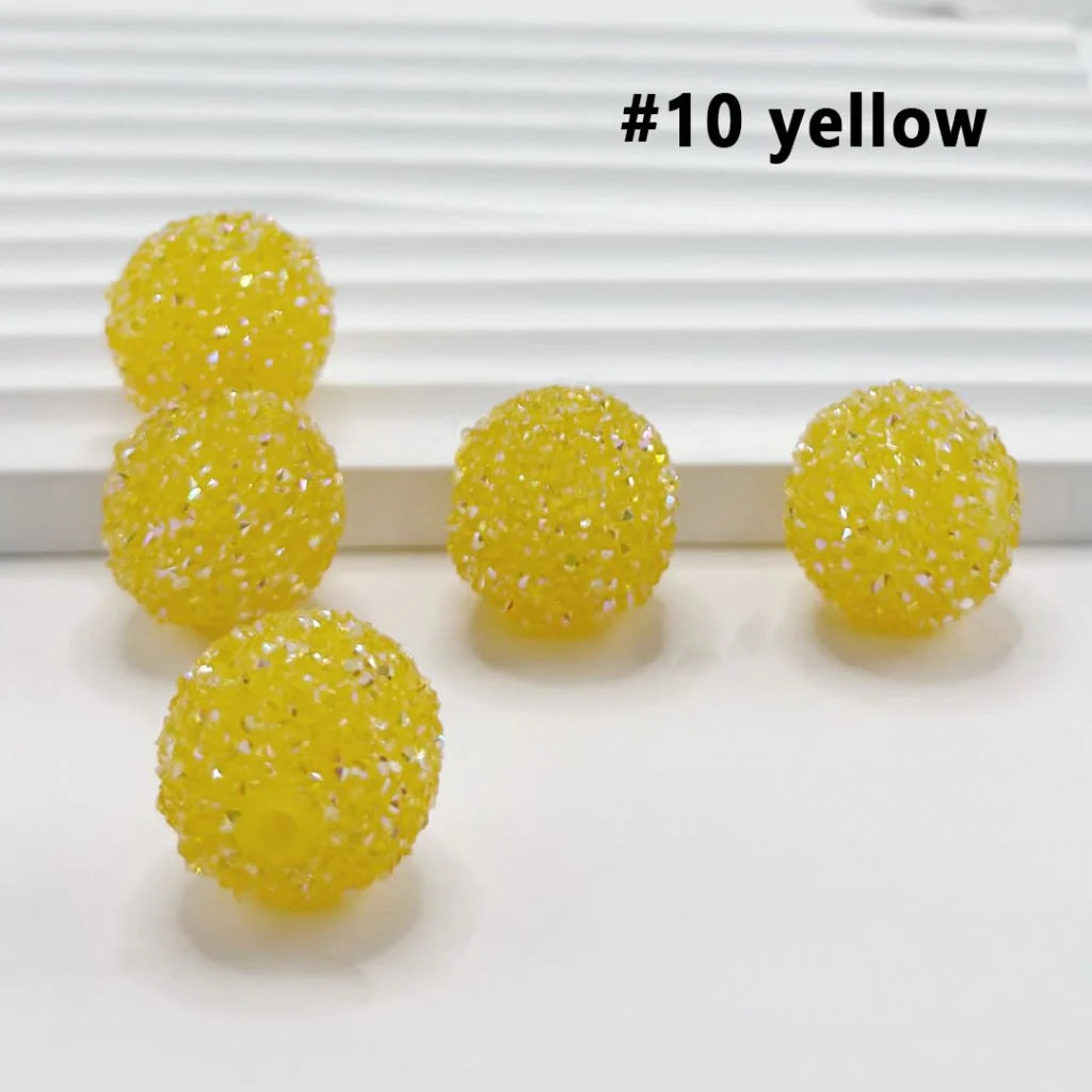 z-28 Single Colors and 7 Color Series Mix Round Sugar Beads, 20MM