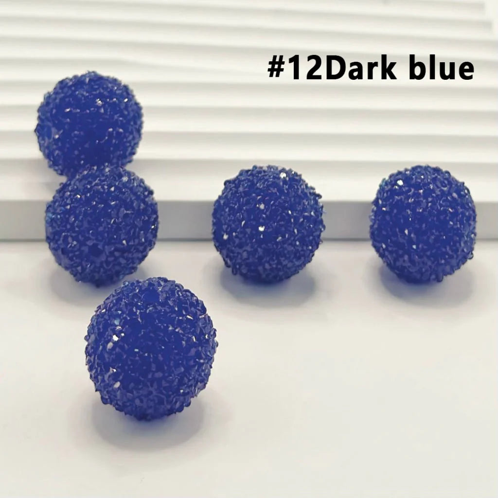 z-28 Single Colors and 7 Color Series Mix Round Sugar Beads, 20MM