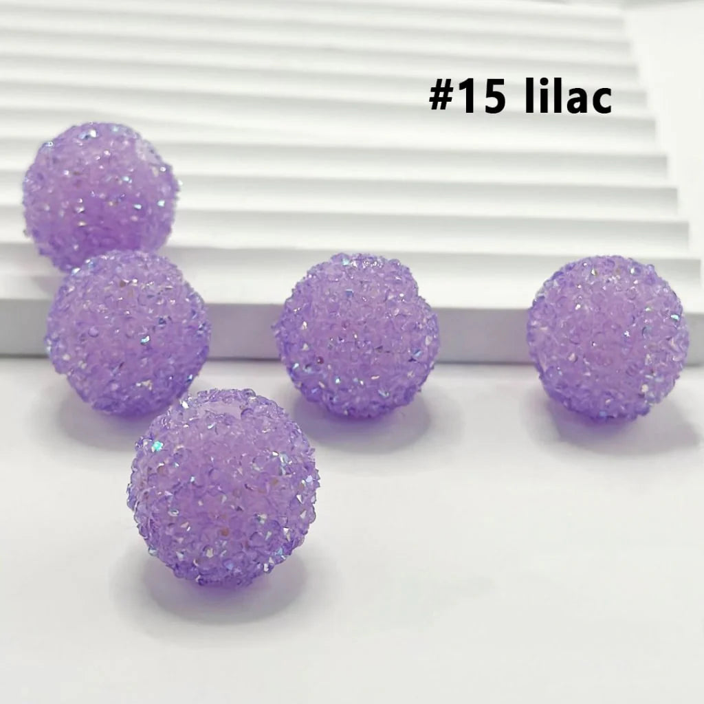 z-28 Single Colors and 7 Color Series Mix Round Sugar Beads, 20MM